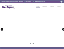 Tablet Screenshot of excavationdupras.com
